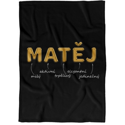 Deka 200 x 140 cm - GOLD - Matěj