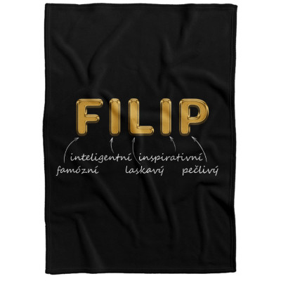 Deka 200 x 140 cm - GOLD - Filip