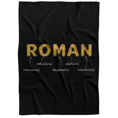 Deka 200 x 140 cm - GOLD - Roman