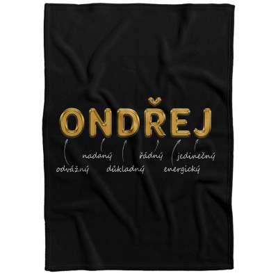 Deka 200 x 140 cm - GOLD - Ondřej