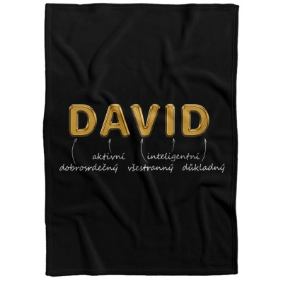 Deka 200 x 140 cm - GOLD - David