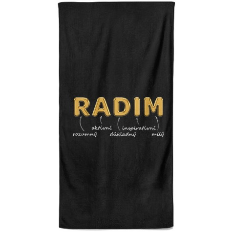 Osuška 140 x 70 cm - GOLD - Radim ~ 1