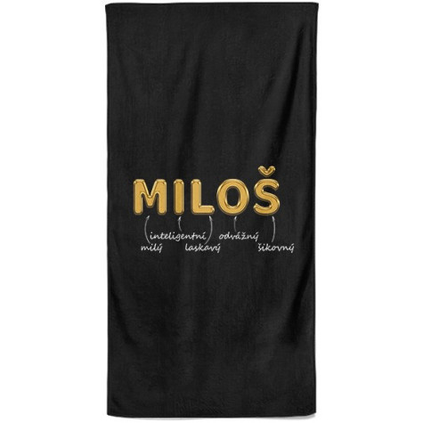 Osuška 140 x 70 cm - GOLD - Miloš ~ 1