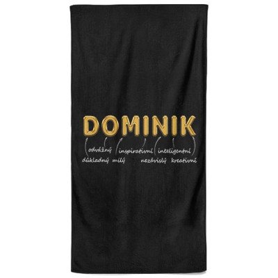 Osuška 140 x 70 cm - GOLD - Dominik