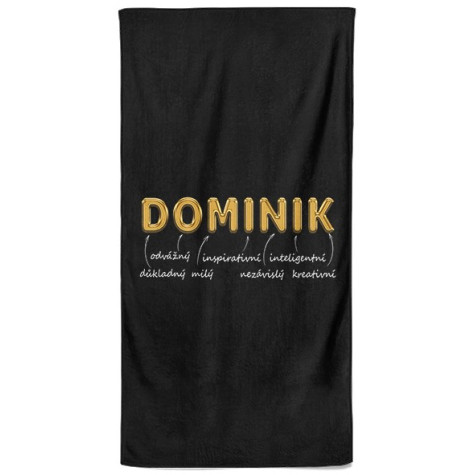 Osuška 140 x 70 cm - GOLD - Dominik ~ 1