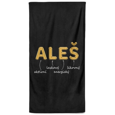 Osuška 140 x 70 cm - GOLD - Aleš