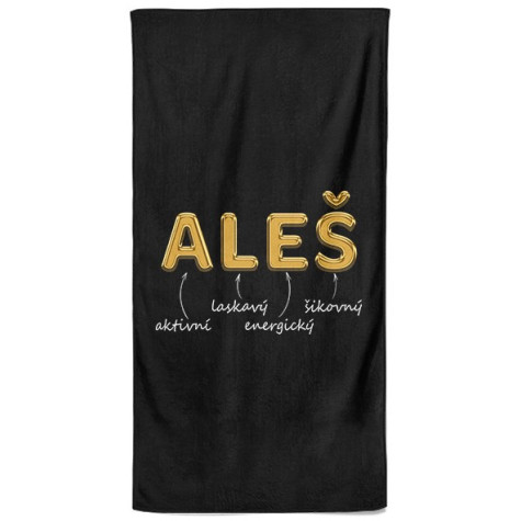 Osuška 140 x 70 cm - GOLD - Aleš ~ 1