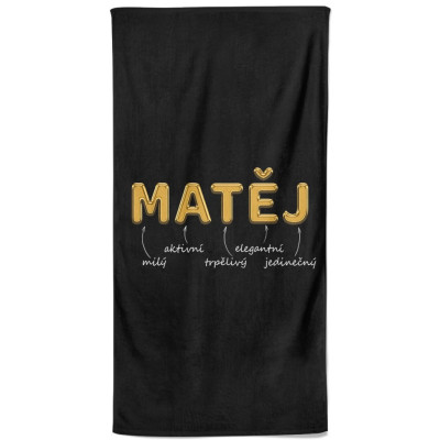 Osuška 140 x 70 cm - GOLD - Matěj