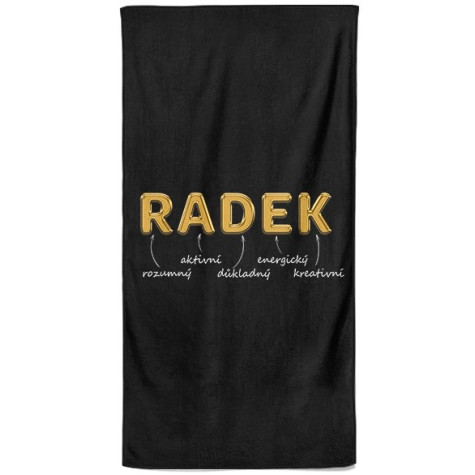 Osuška 140 x 70 cm - GOLD - Radek ~ 1