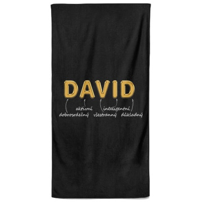 Osuška 140 x 70 cm - GOLD - David