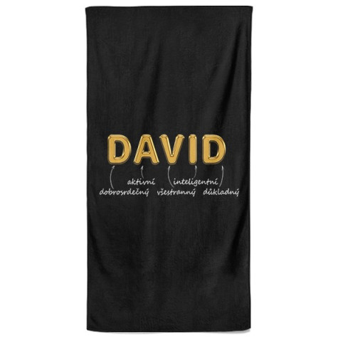 Osuška 140 x 70 cm - GOLD - David ~ 1