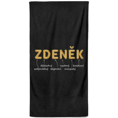 Osuška 140 x 70 cm - GOLD - Zdeněk