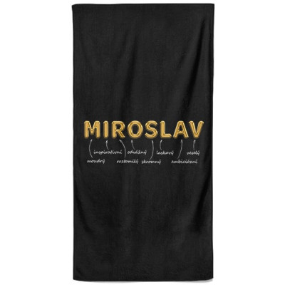 Osuška 140 x 70 cm - GOLD - Miroslav