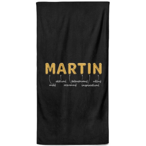 Osuška 140 x 70 cm - GOLD - Martin ~ 1