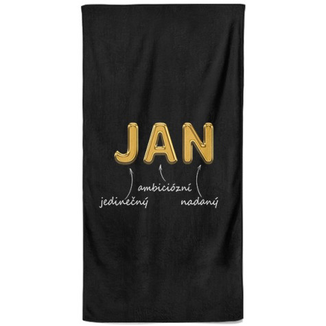 Osuška 140 x 70 cm - GOLD - Jan ~ 1