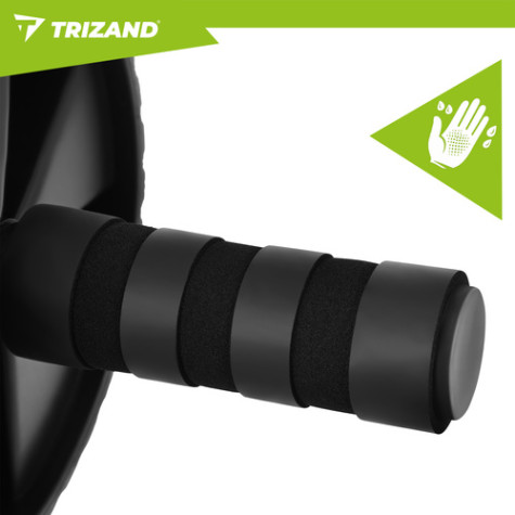 Posilovací kolečko černé a podložka Trizand 27668 ~ 5