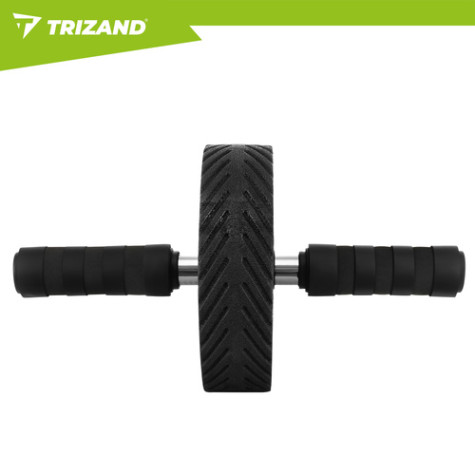 Posilovací kolečko černé a podložka Trizand 27668 ~ 6