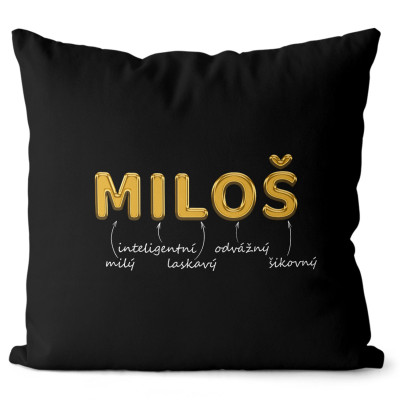 Polštář 40 x 40 cm - GOLD - Miloš