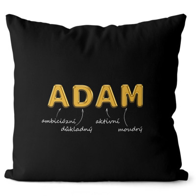 Polštář 40 x 40 cm - GOLD - Adam