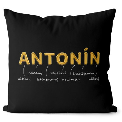 Polštář 40 x 40 cm - GOLD - Antonín