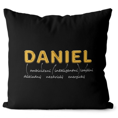 Polštář 40 x 40 cm - GOLD - Daniel