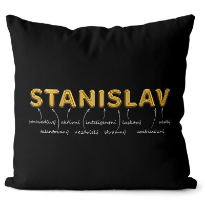 Polštář 40 x 40 cm - GOLD - Stanislav