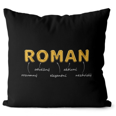 Polštář 40 x 40 cm - GOLD - Roman