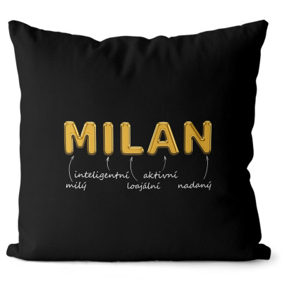 Polštář 40 x 40 cm - GOLD - Milan