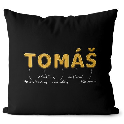 Polštář 40 x 40 cm - GOLD - Tomáš