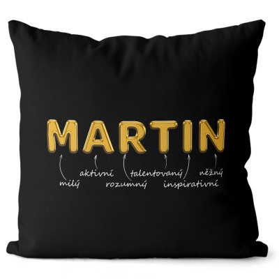 Polštář 40 x 40 cm - GOLD - Martin