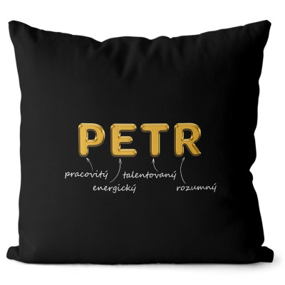 Polštář 40 x 40 cm - GOLD - Petr