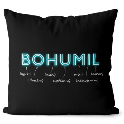 Polštář 40 x 40 cm - NEON - Bohumil