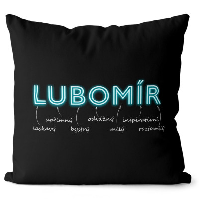 Polštář 40 x 40 cm - NEON - Lubomír