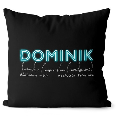 Polštář 40 x 40 cm - NEON - Dominik
