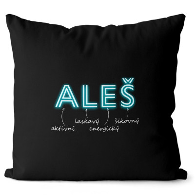 Polštář 40 x 40 cm - NEON - Aleš