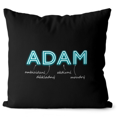 Polštář 40 x 40 cm - NEON - Adam