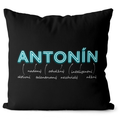 Polštář 40 x 40 cm - NEON - Antonín