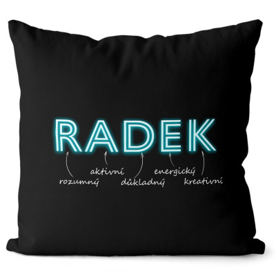 Polštář 40 x 40 cm - NEON - Radek