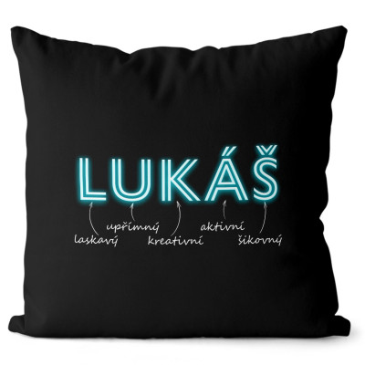 Polštář 40 x 40 cm - NEON - Lukáš