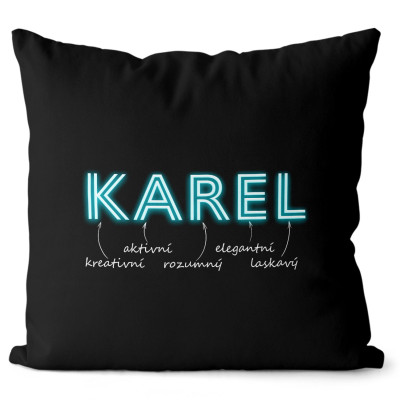Polštář 40 x 40 cm - NEON - Karel
