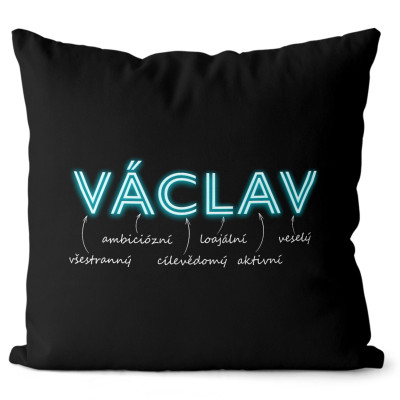 Polštář 40 x 40 cm - NEON - Václav