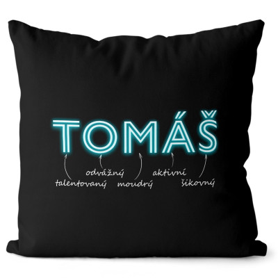 Polštář 40 x 40 cm - NEON - Tomáš