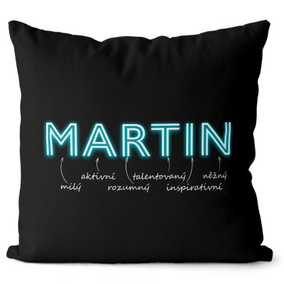 Polštář 40 x 40 cm - NEON - Martin