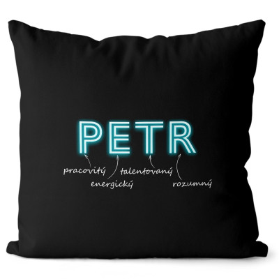 Polštář 40 x 40 cm - NEON - Petr