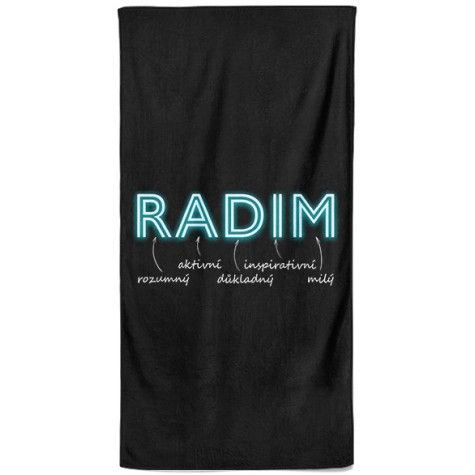 Osuška 140 x 70 cm - NEON - Radim ~ 1