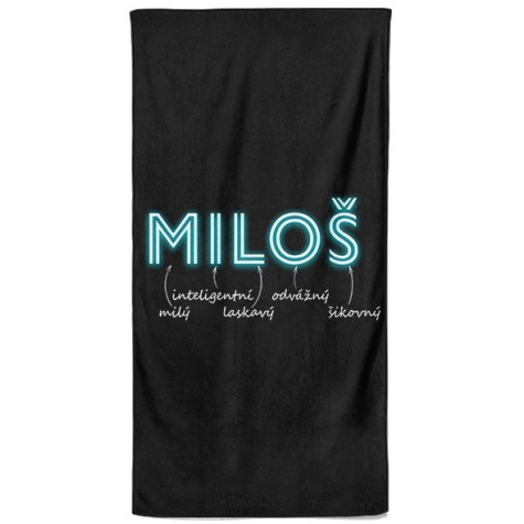 Osuška 140 x 70 cm - NEON - Miloš ~ 1