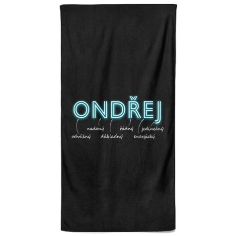 Osuška 140 x 70 cm - NEON - Ondřej ~ 1