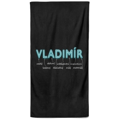 Osuška 140 x 70 cm - NEON - Vladimír ~ 1