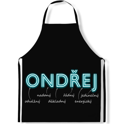 Zástěra kuchyňská NEON - Ondřej