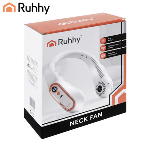 Bezdrátový větrák na krk bílý Ruhhy 27414 ~ 9